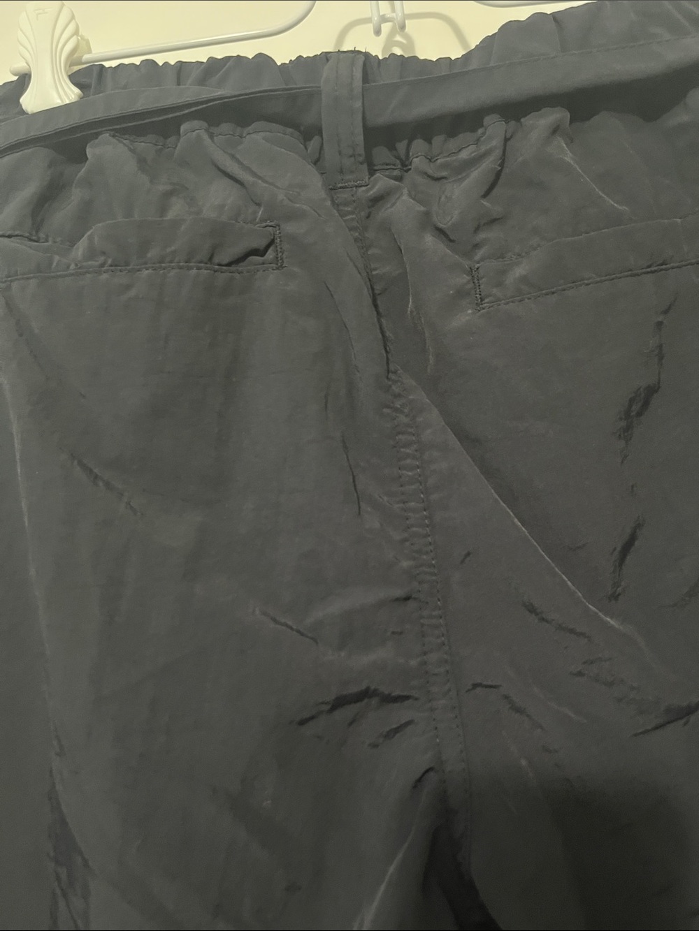 Women's Black Cargo Jogger Pants with Utility Pockets - Picture 6 of 9